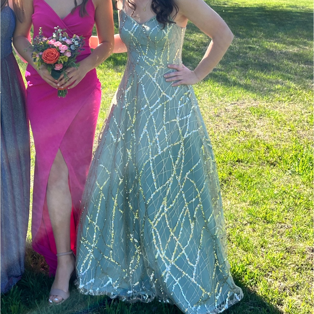 Elegant Green Prom Dress